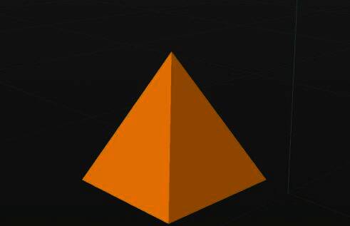 金字塔模型最终效果展示，整体结构完整且色彩鲜明