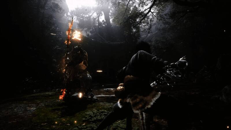 《黑神话：悟空》战斗场景展示，角色技能特效绚丽，环境光影逼真