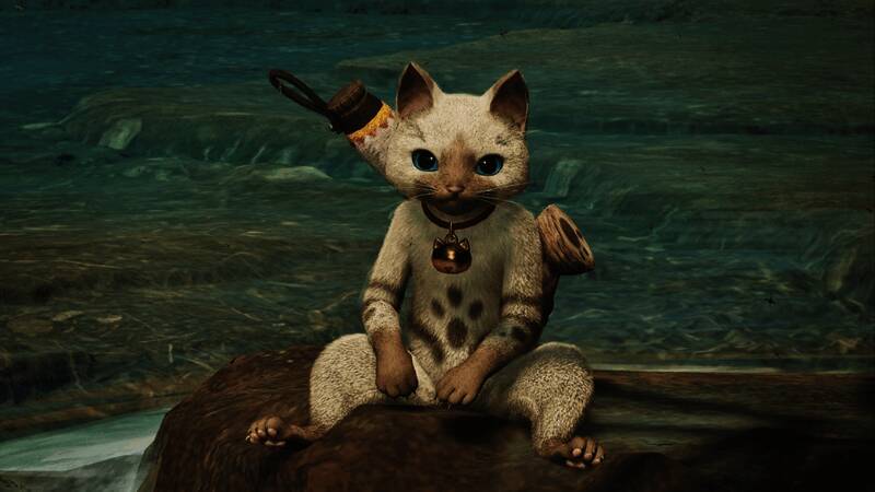 防具展示界面，“单羽项链α”与“猫铃铛项圈α”以3D旋转形式呈现，细节纹理清晰可见