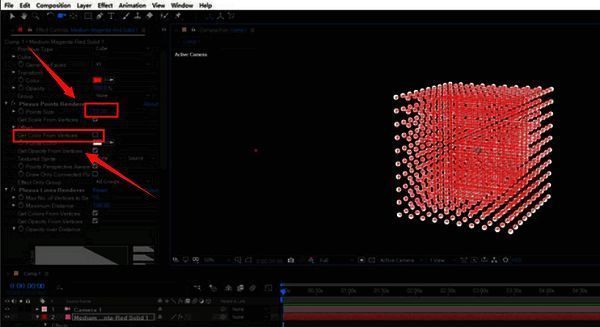 参数面板显示渲染设置与尺寸调整选项