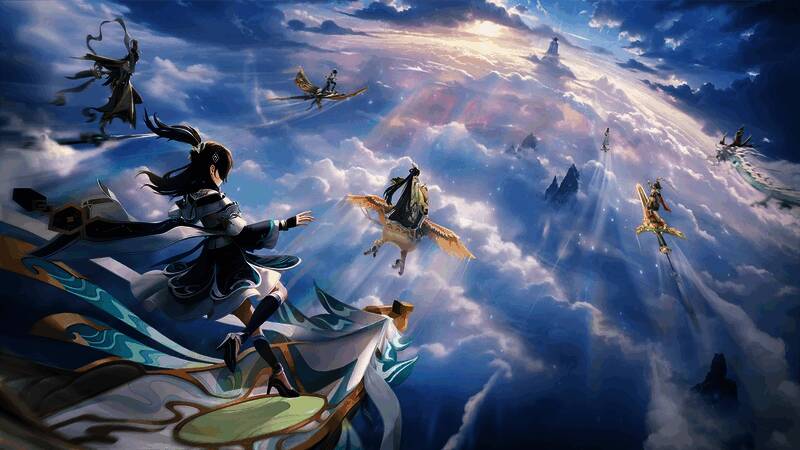 角色释放神通技能时的华丽特效画面