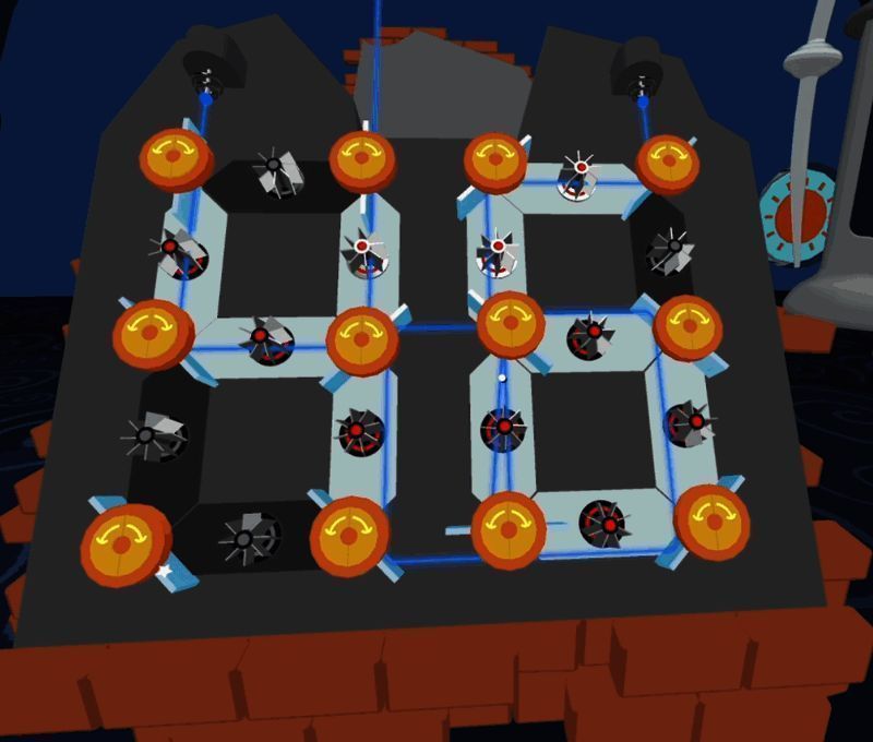 附魔仪式进行时大钟内部能量流动态视觉特效展示