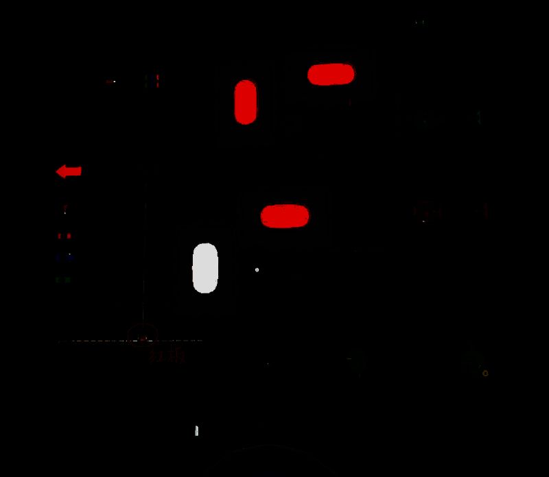 《物之梦》水怪联动谜题示意图，展示各颜色水怪激光配置与路径规划