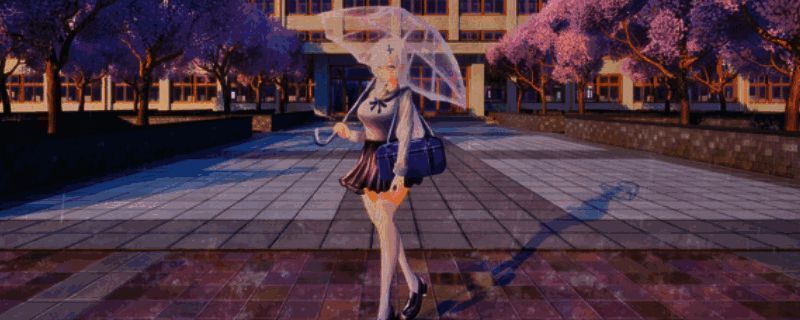 游戏中主角凛在昏暗校园中手持镜子，周围弥漫诡异气氛，背景可见模糊的灵体轮廓