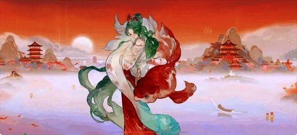 西施技能释放瞬间，画面绚丽，特效华丽