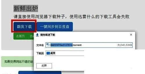 完成编辑并下载新种子文件界面