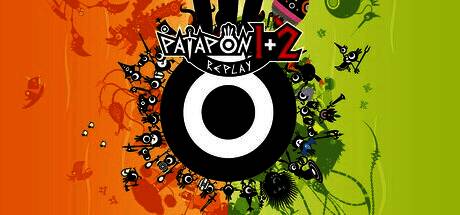 《啪嗒砰1+2》游戏画面，卡通风格的眼球军队跟随鼓点指令行动