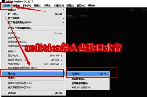Audition软件界面展示，主窗口显示音频波形