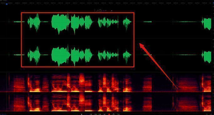 音频波形被放大显示，细节更加明显