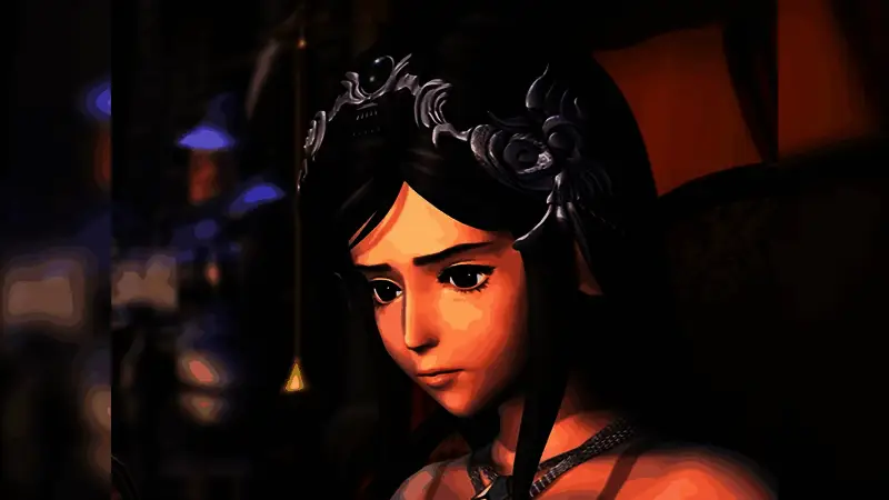 游戏场景截图，描绘神秘森林中的探索情节，光影效果细腻