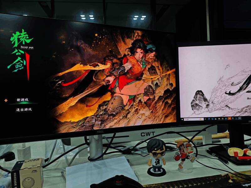 游戏世界观设定图，展现融合历史与奇幻的唐朝风韵