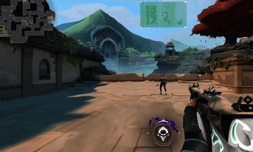 戍卫武器在实战中的射击场景，展现其稳定性和压制效果