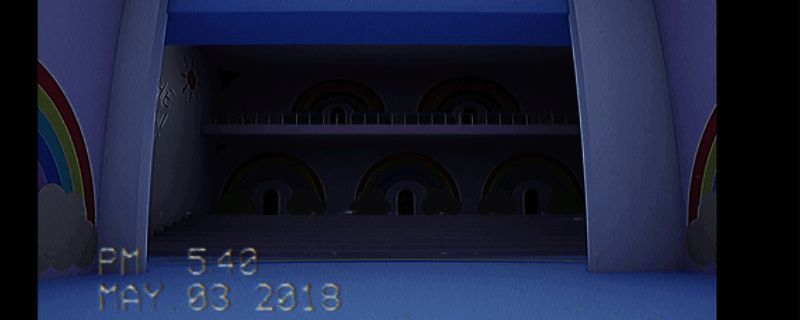 《LIMINAL SHIFT》游戏封面，展现阴森神秘的后室入口场景