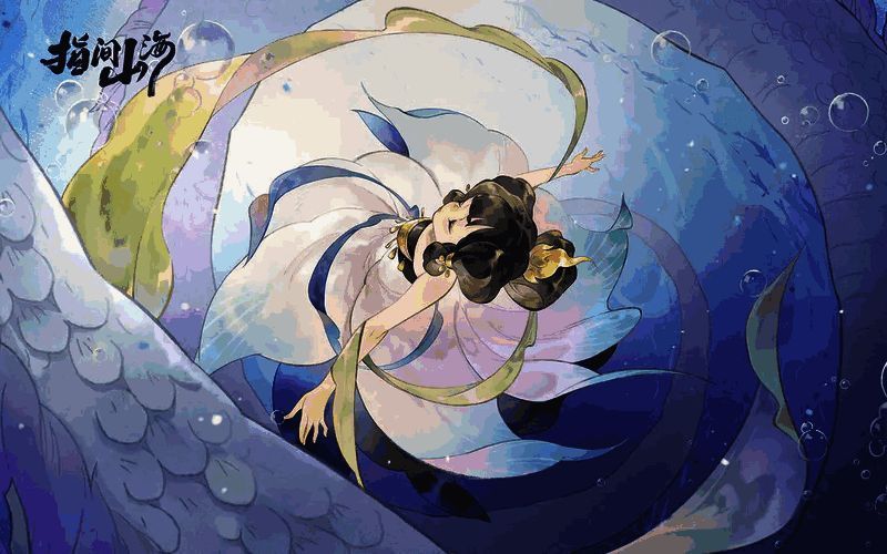 五名角色组成的战斗阵型，后羿位于后排准备输出，其他成员呈扇形分布