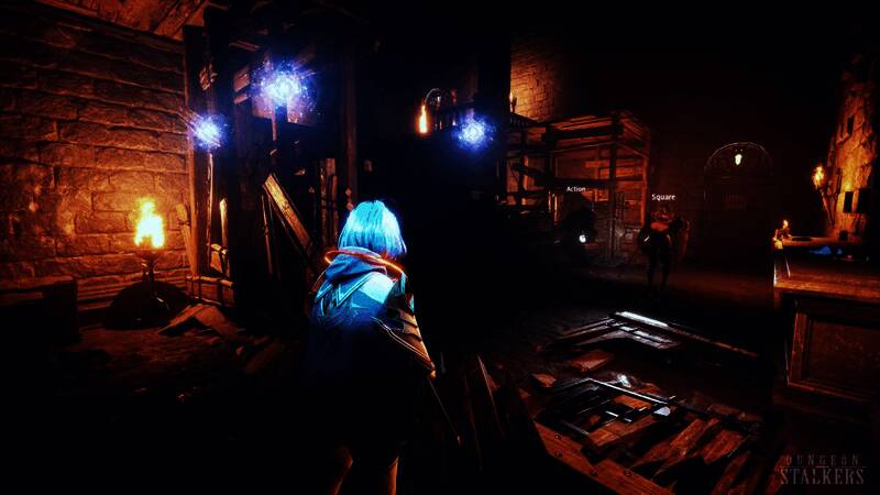 《地下城追踪者》角色持剑激战巨型怪物，特效华丽