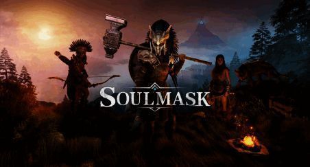 《灵魂面甲》游戏封面图，展现科幻风格的主角形象