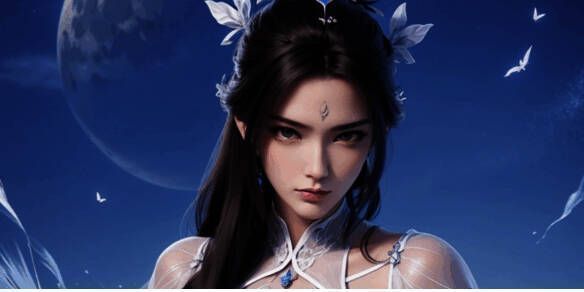 异兽夔牛释放技能瞬间，地面出现红色预警圈，玩家角色正在躲避