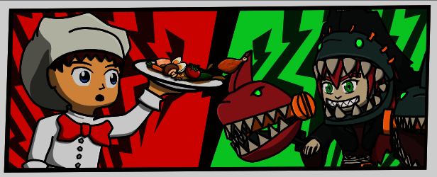 游戏主界面截图，展示故事模式与对战模式选项，界面设计简洁直观