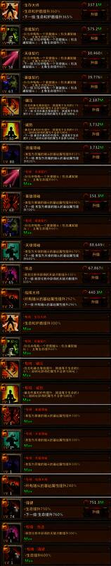 生命流天赋树详细展开，重点标注核心加点节点