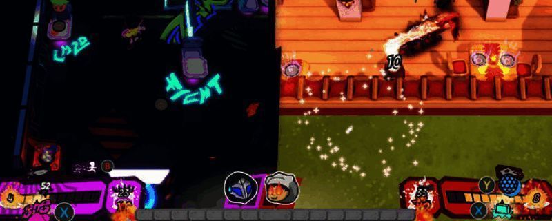 游戏中角色正在准备炖菜，场景色彩鲜艳，背景为魔法厨房环境