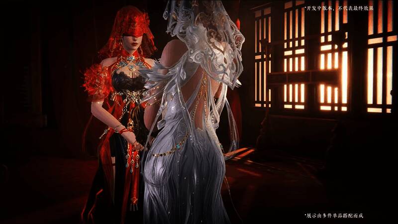 宁红夜神品时装赤皓新囍，红色调为主，展现英姿飒爽形象