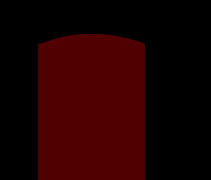 经过变形处理后的图形展示上下边缘的弧形过渡效果