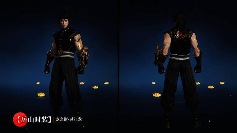 游戏中角色展示李小龙风格动作，背景为东方武馆风格场景