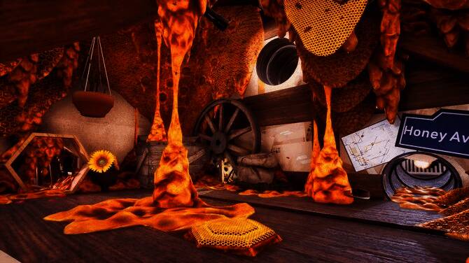 蜜蜂与黄蜂对峙的紧张战斗画面，气氛激烈