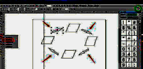 箭头工具选中状态，右侧预览多个箭头样式选项
