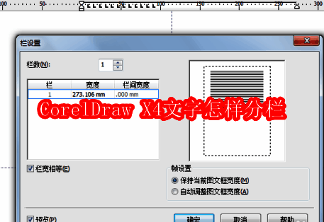 CorelDraw X4界面展示，显示文本工具和设计区域