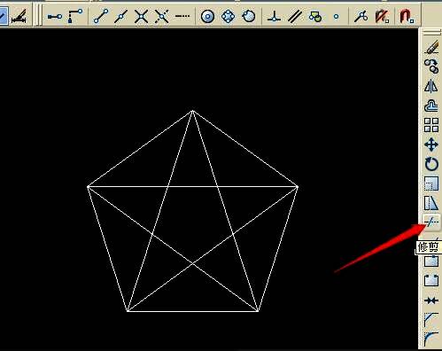 修剪工具正在清理多余线条，画面更清晰