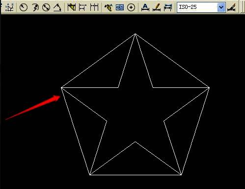 五角星基本成型，只剩下最后的细节调整