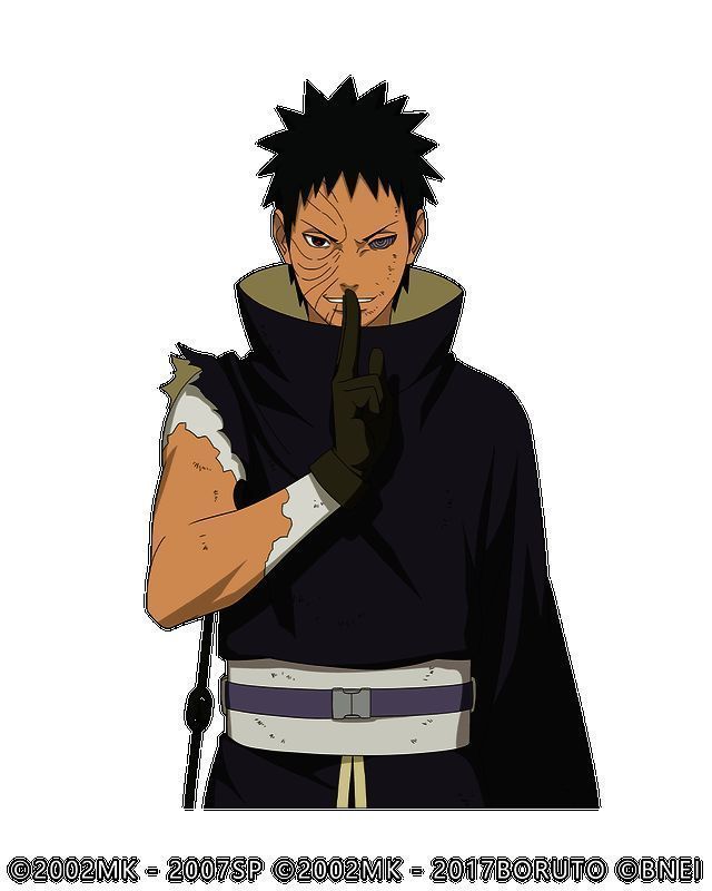 鸣人用螺旋丸击碎面具，带土真容暴露瞬间的画面