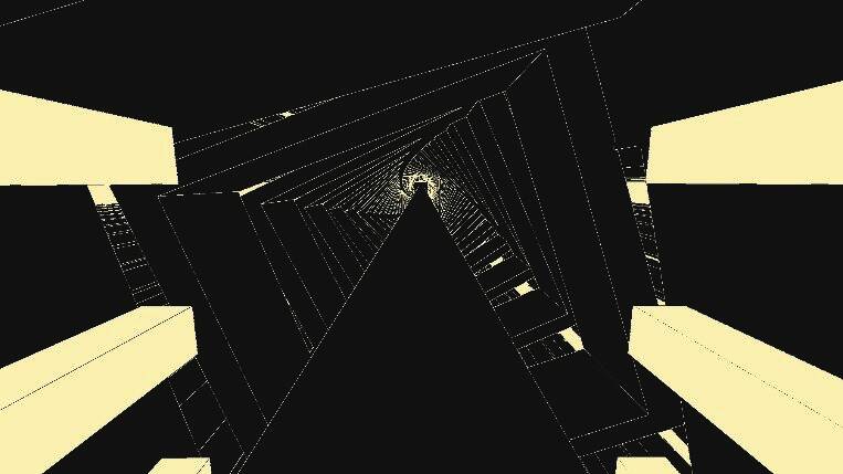 广阔无垠的梦境空间，远处光点闪烁如星河，充满未来感