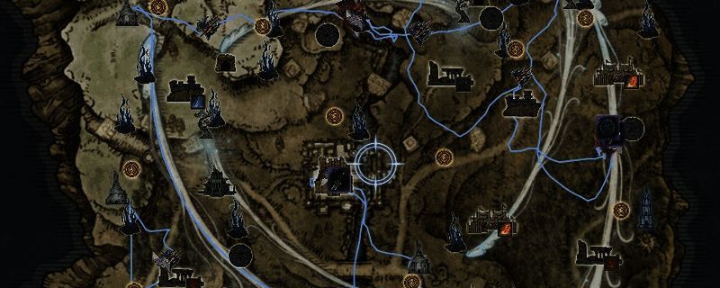 玛莉卡教堂内部场景，中央为可交互的雕像台子