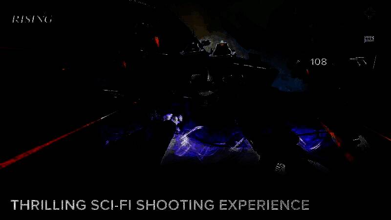 《命运：崛起》世界观概念图，展示未来都市与外星文明的碰撞场景