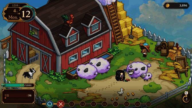 游戏内角色日常生活场景，温馨的家庭氛围跃然眼前