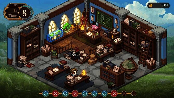 游戏战斗场景演示，角色施展魔法进行对抗