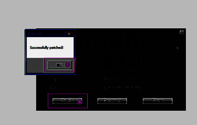 CAD2020注册机补丁操作界面