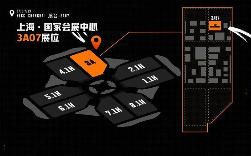 PUBG展台布置充满战场风格，玩家排队参与活动