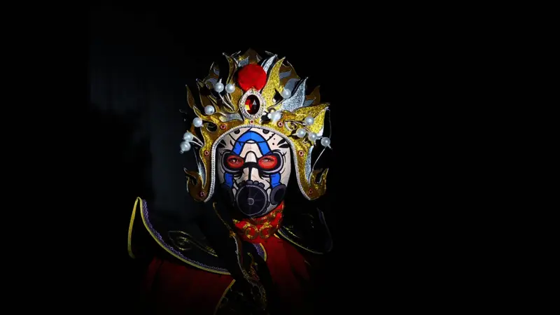 BW展会现场预览图，展示无主之地4试玩区域与丰富周边摊位