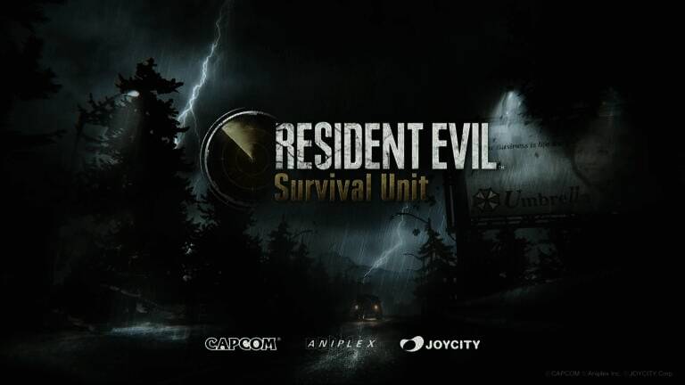 《生化危机：Survival Unit》宣传图，展示游戏核心元素与风格