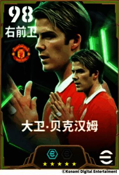 贝克汉姆身着曼联红衣，在球场上准备主罚角球的英姿