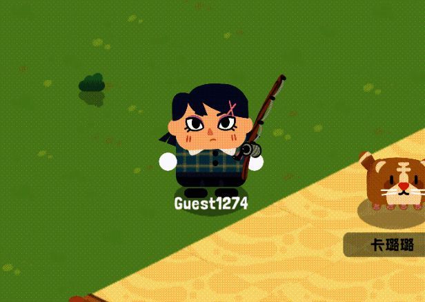 猫咪与玩家在露营帐篷旁依偎着晒太阳，画面温馨恬静