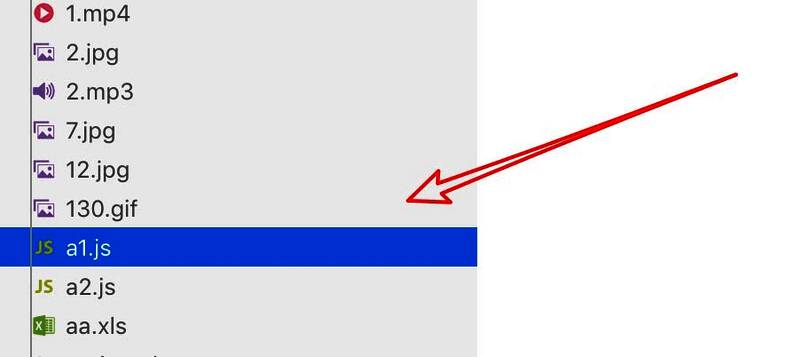 两个文件被同时选中的状态展示