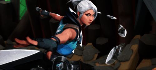 《无畏契约手游》技能释放演示动图，展示特工技能流畅释放效果