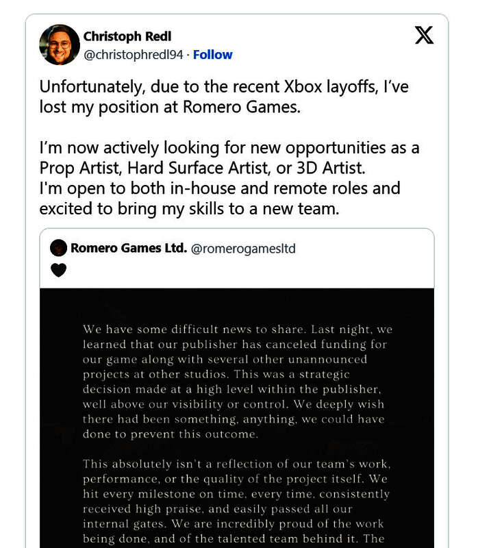 社交媒体截图展示前员工对项目取消的评论与回应