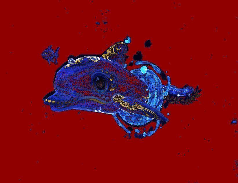 玩家操控角色释放远程攻击对抗水中敌人