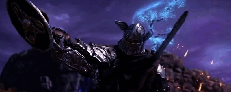 艾尔登法环黑夜君临游戏战斗场景，角色手持巨剑与敌人激战