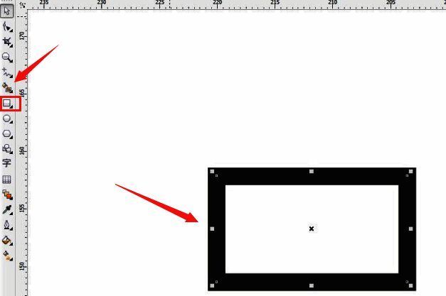 CorelDRAW软件界面展示轮廓笔设置面板被选中的状态